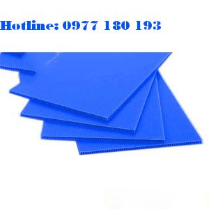 Tấm nhựa danpla màu xanh dương. Kích thước: 1220x2440mm Độ dày: 1mm - 2mm - 3mm-4mm-5mm