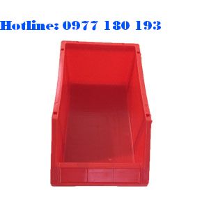 Khay Nhựa Linh Kiện A8 đỏ Kích thước: 354x210x143mm