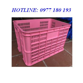 Thùng nhựa rỗng HA005 màu hồng