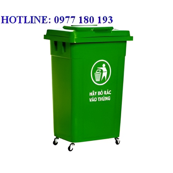 Thùng rác nhựa HDPE 60L